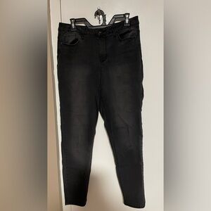 Grey Black High Rise Skinny Jean